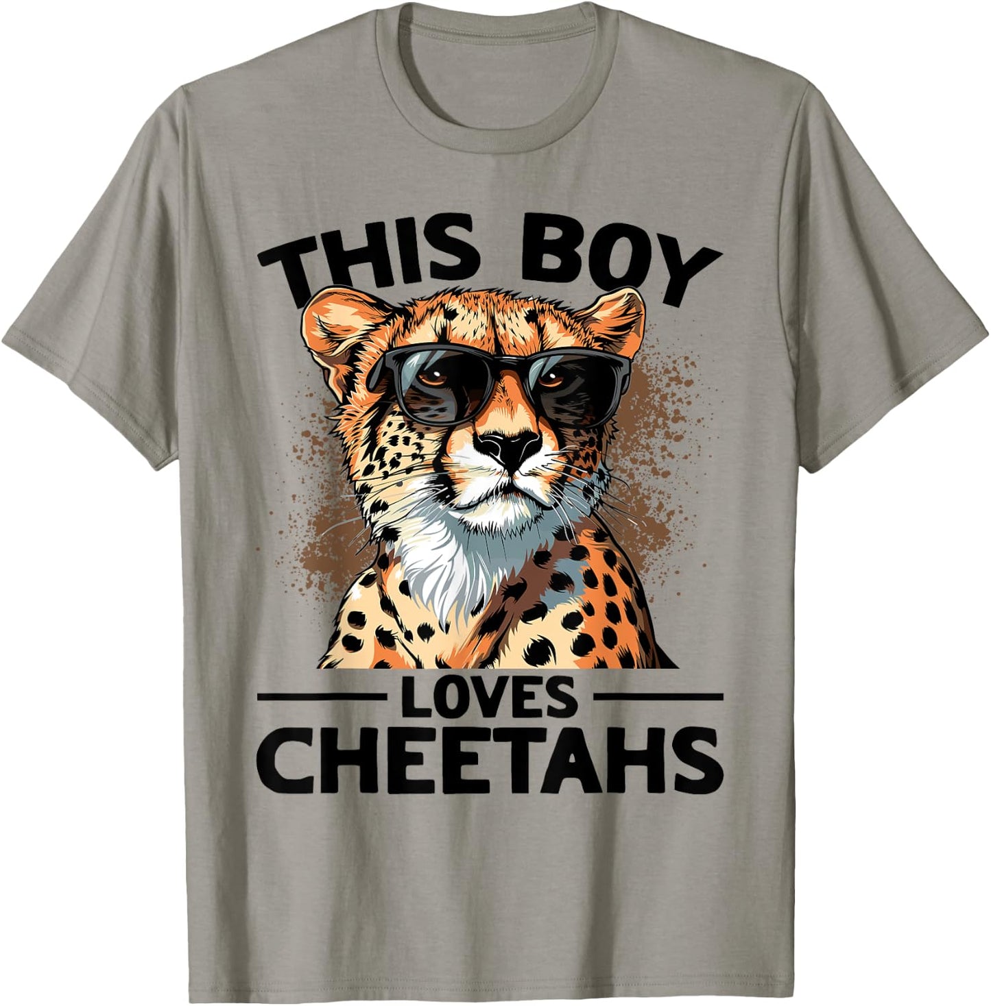 Funny Cheetah Animal This Boy Loves Cheetahs T-Shirt - T-Shirt | Sand