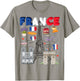 France Flag Outfit Idea For Kids French Flag & Lavender T-Shirt - T-Shirt | Sand