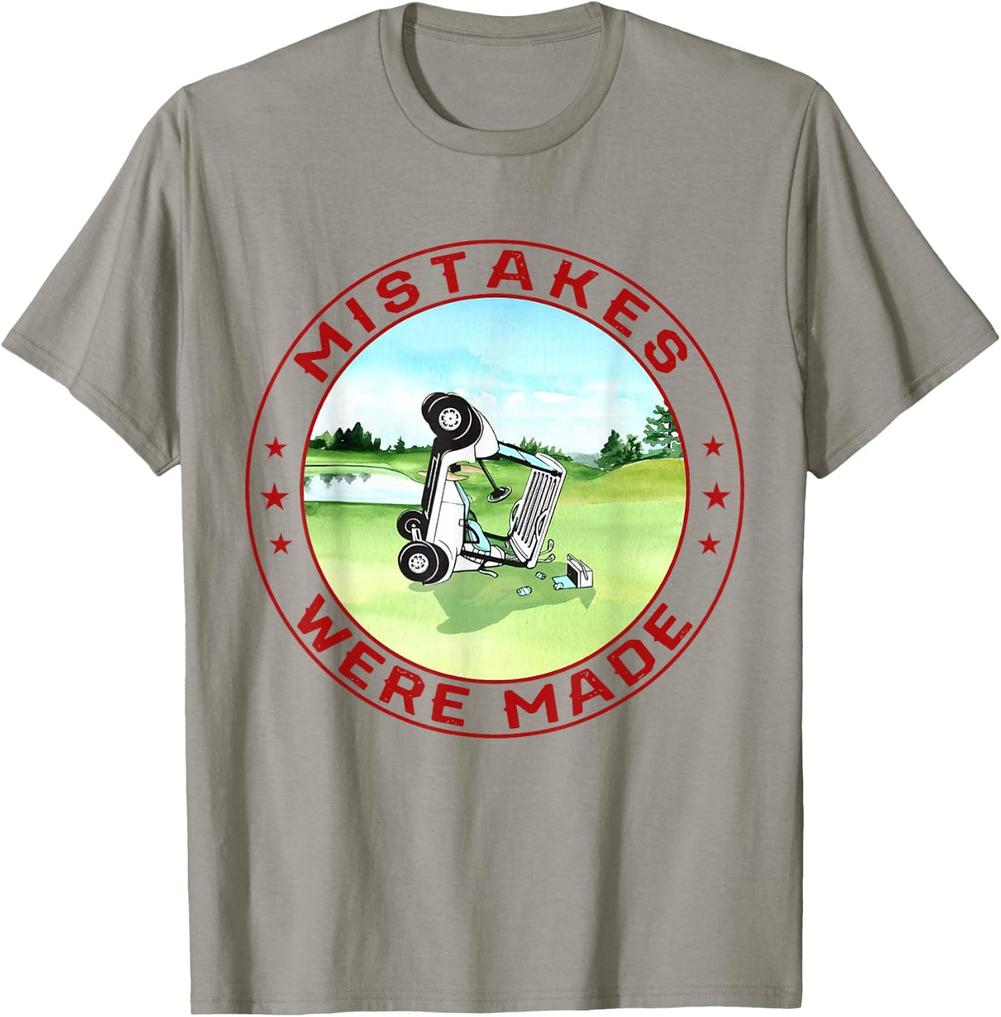 Mistakes were Made Funny Golf T-Shirt - T-Shirt | Sand