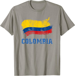 Colombia Flag Design Columbian Men Women Clothing Outfit T-Shirt - T-Shirt | Sand