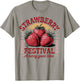 Strawberry Festival Retro Summer Fruit Vintage vibes woman T-Shirt - T-Shirt | Sand