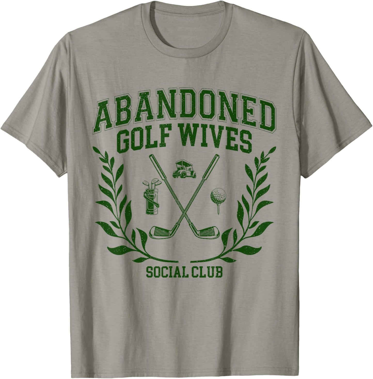 Abandoned Golf Wives Social Club Retro Golf Gift T-Shirt - T-Shirt | Sand