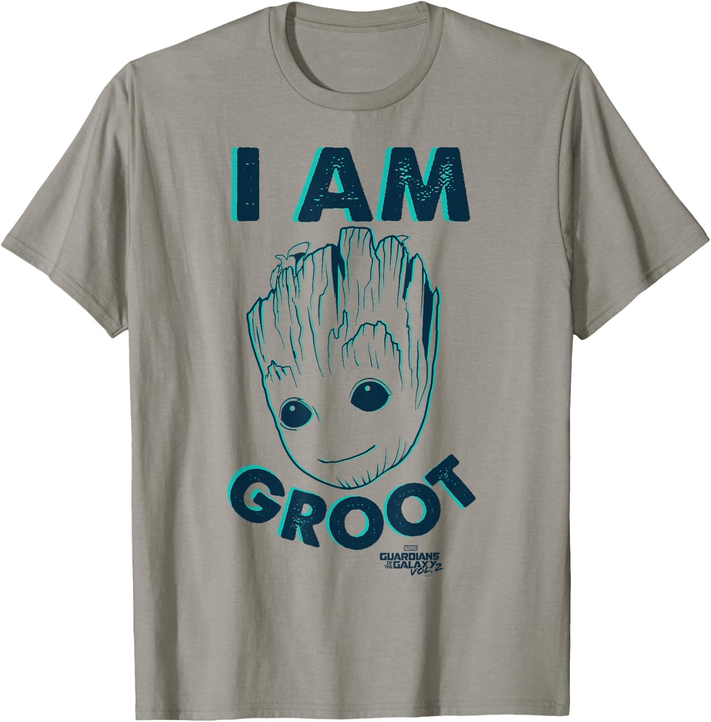 Marvel Guardians of The Galaxy Vol 2 Baby Groot Neon Sketch T-Shirt - T-Shirt | Sand