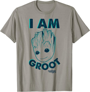 Marvel Guardians of The Galaxy Vol 2 Baby Groot Neon Sketch T-Shirt - T-Shirt | Sand