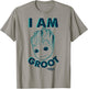 Marvel Guardians of The Galaxy Vol 2 Baby Groot Neon Sketch T-Shirt - T-Shirt | Sand