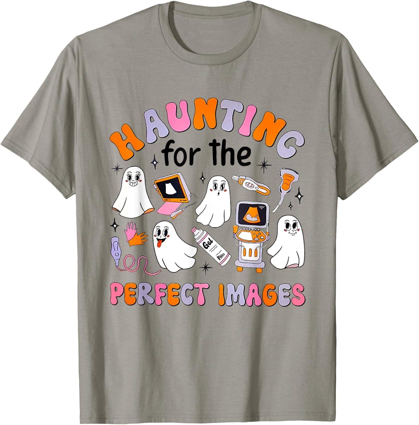 Haunting For The Perfect Images Halloween Sono Tech CT MRI T-Shirt - T-Shirt | Sand