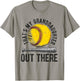 That's My Granddaughter Out There Softball Grandpa T-Shirt - T-Shirt | Sand