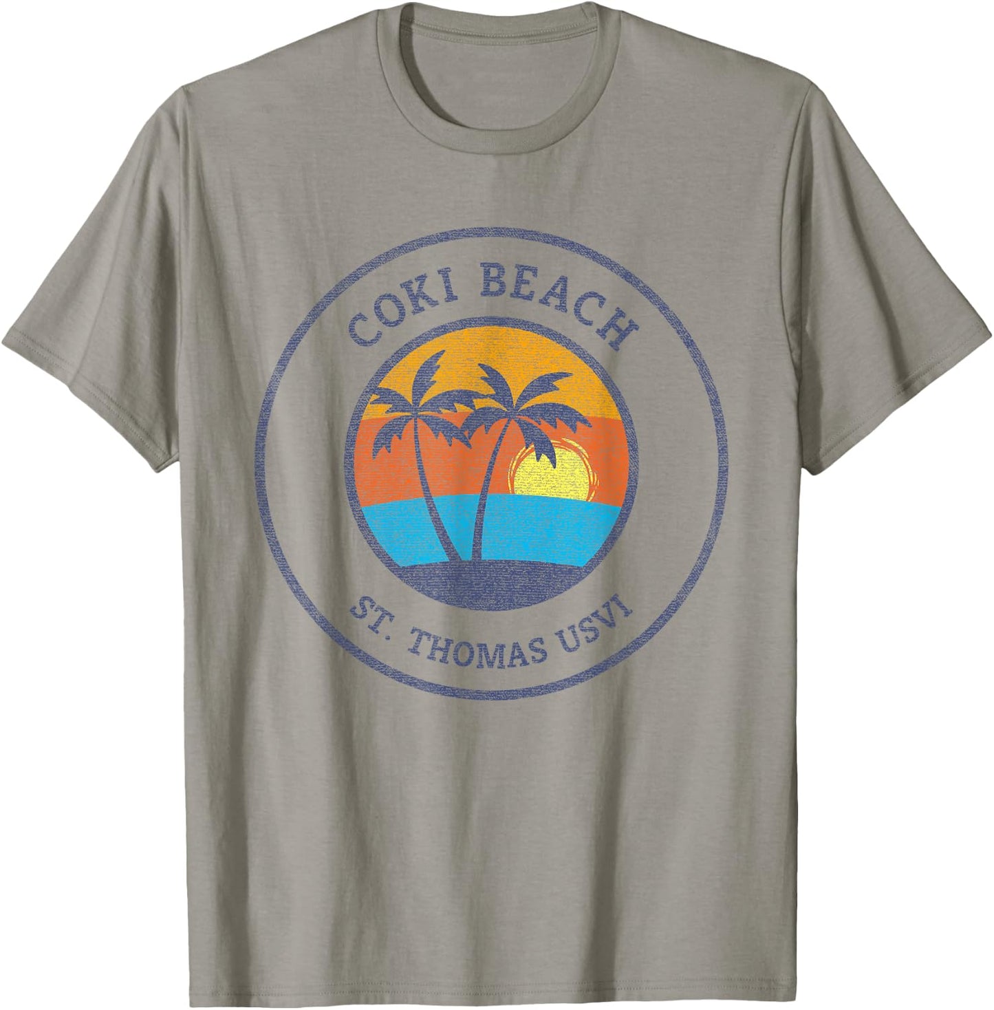 Coki Beach St. Thomas United States Virgin Islands Men Women T-Shirt - T-Shirt | Sand