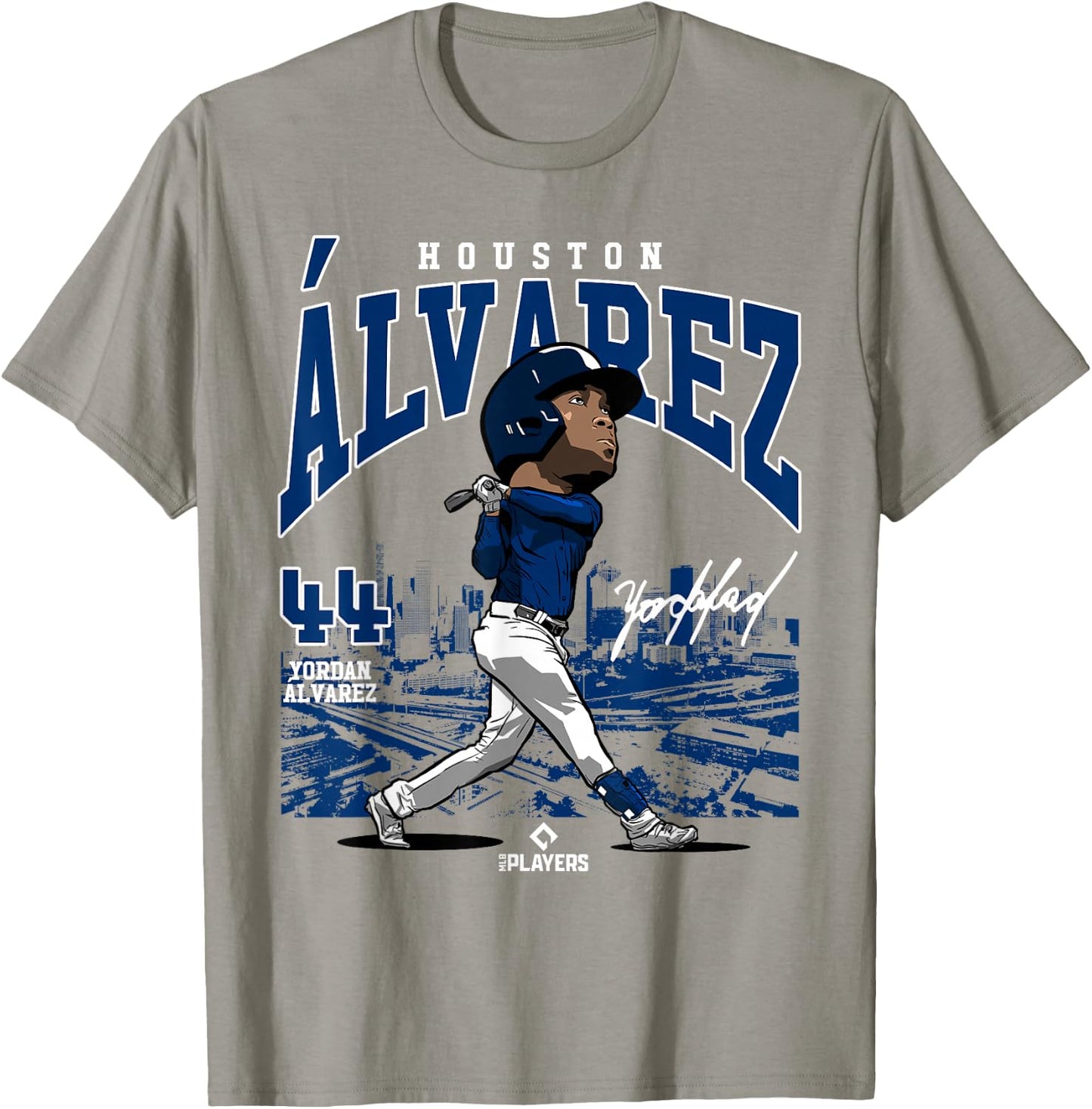 Yordan Alvarez | Houston Baseball MLB Players | MLBALV4051-S T-Shirt - T-Shirt | Sand