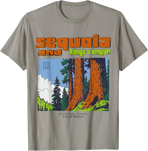 Sequoia Kings Canyon National Parks Vintage T-Shirt - T-Shirt | Sand