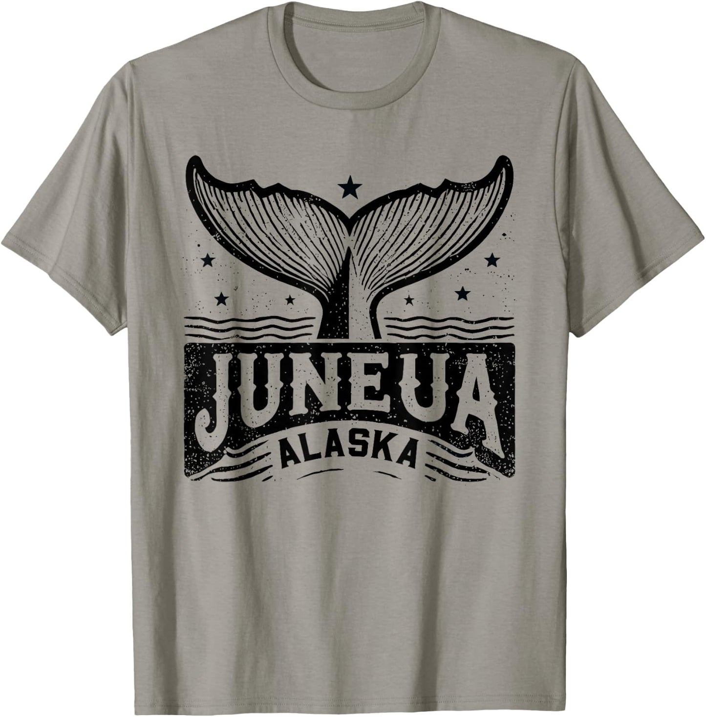 Juneau Alaska Whale Tail Wildlife Adventure Alaskan T-Shirt - T-Shirt | Sand