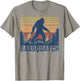 Retro Vintage Outdoor Fish Bassquatch Funny Fishing T-Shirt - T-Shirt | Sand