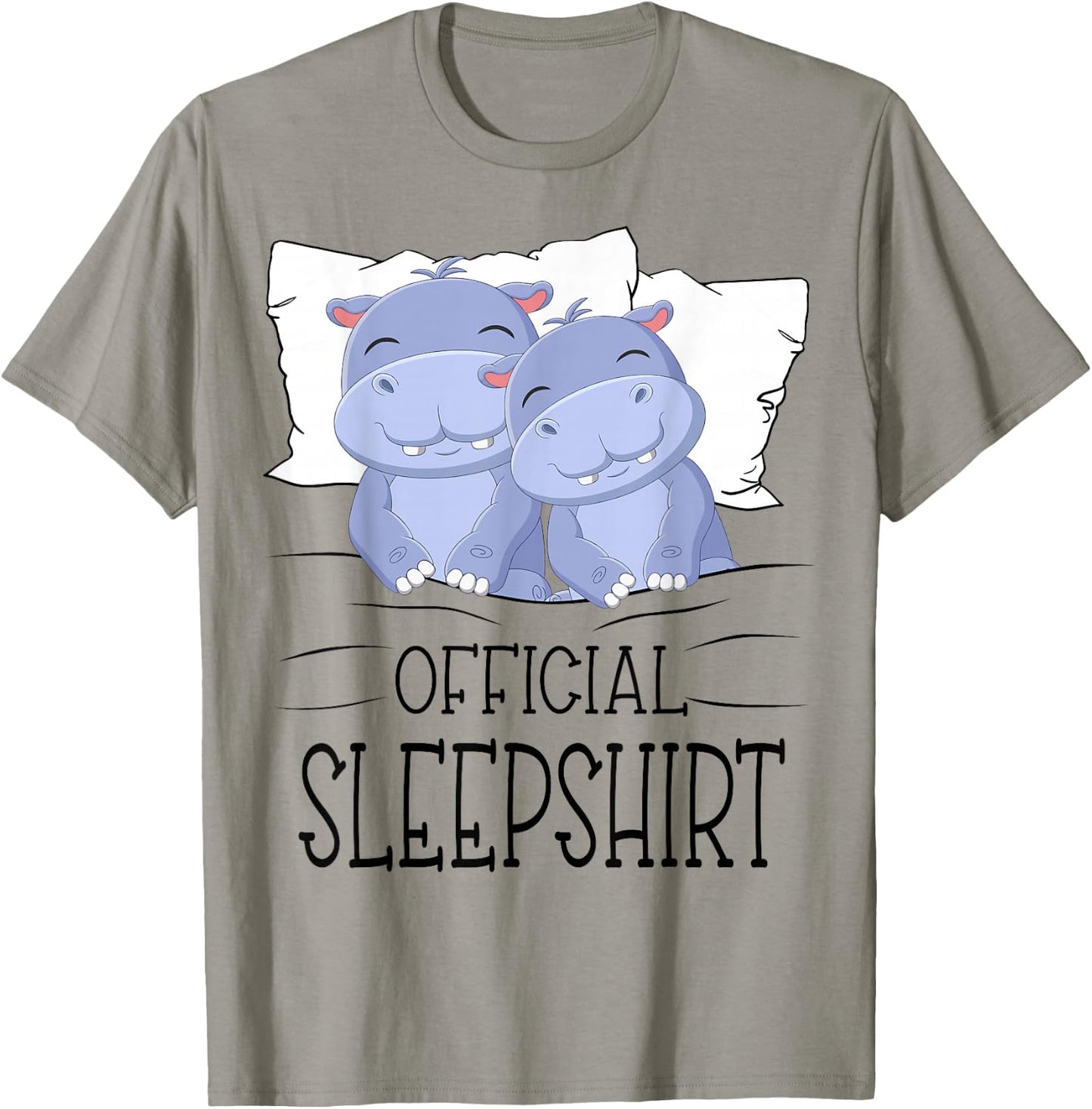 Hippo Hippopotamus Hippos Sleep Pajamas Gifts Women T-Shirt - T-Shirt | Sand