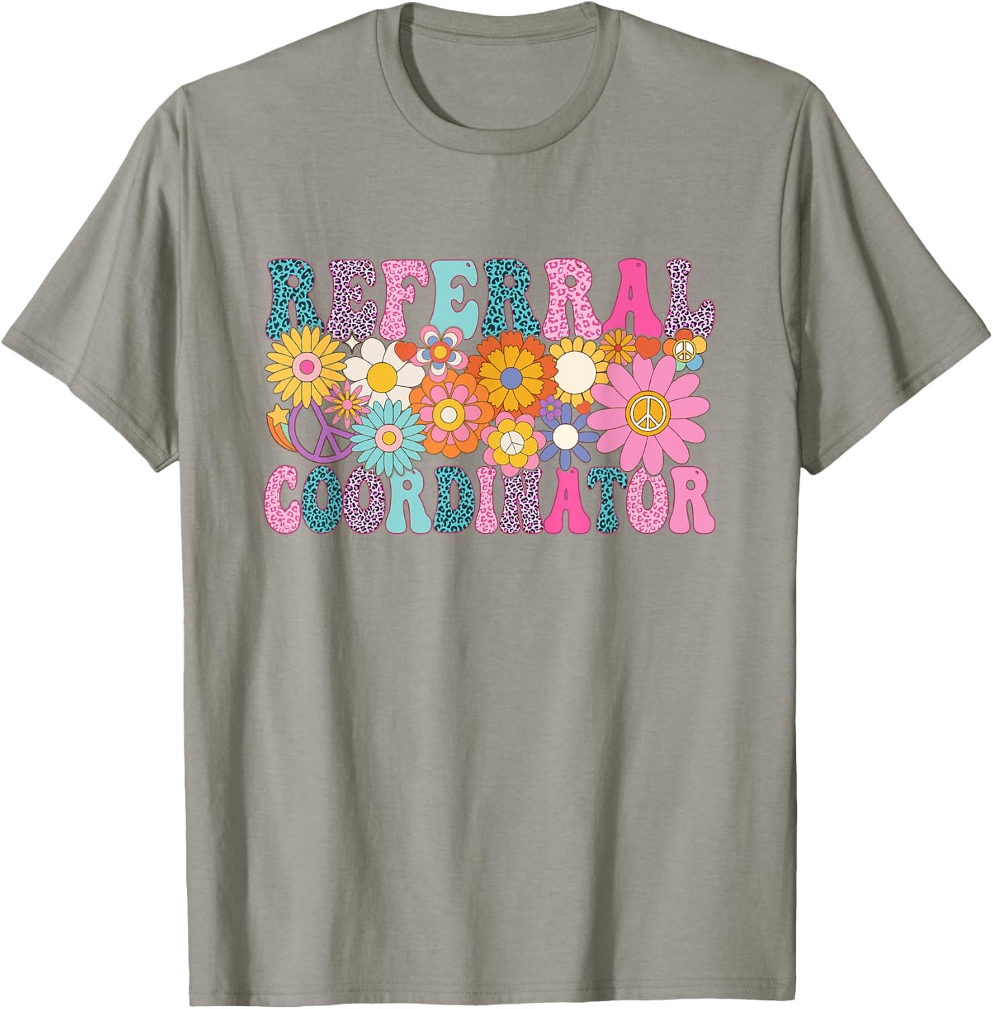 Referral Coordinator Week Groovy Appreciation Day T-Shirt - T-Shirt | Sand