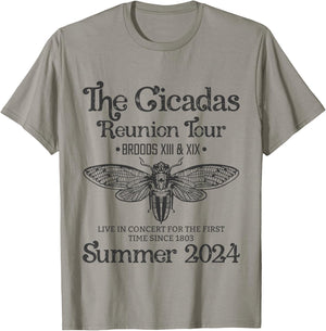 The Cicada Reunion U.S Tour 2024 Cicada Concert Fest Lover T-Shirt - T-Shirt | Sand