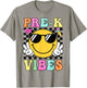 Pre-K Vibes Groovy Back to School Pre-K Teacher Men Women Girls Kids T-Shirt - T-Shirt | Sand