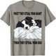 Border Collie Sleeping Pajamas Nightgown T-Shirt - T-Shirt | Sand