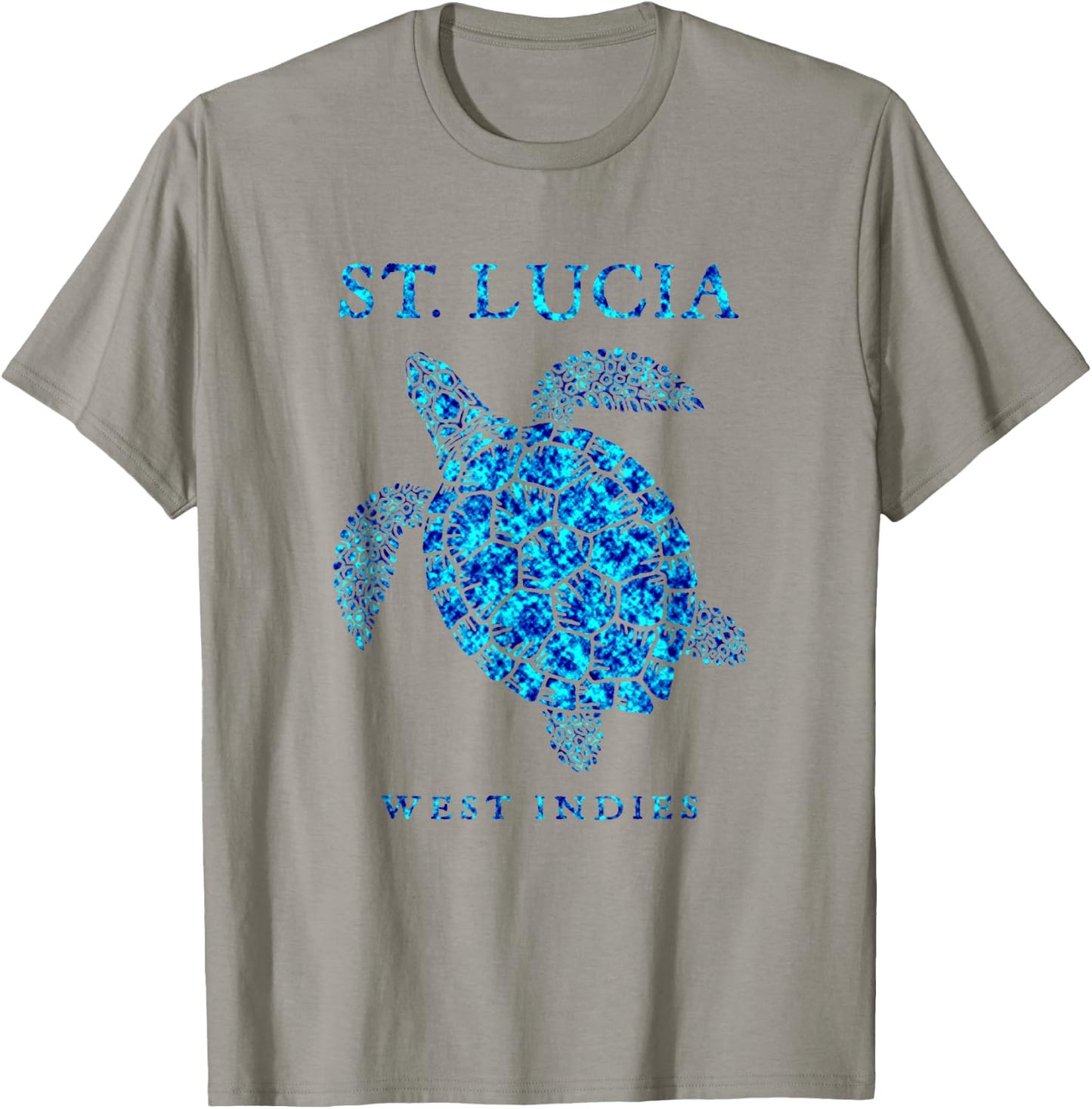 St Lucia Sea Turtle Beach Girls Boys Souvenir Vacation T-Shirt - T-Shirt | Sand