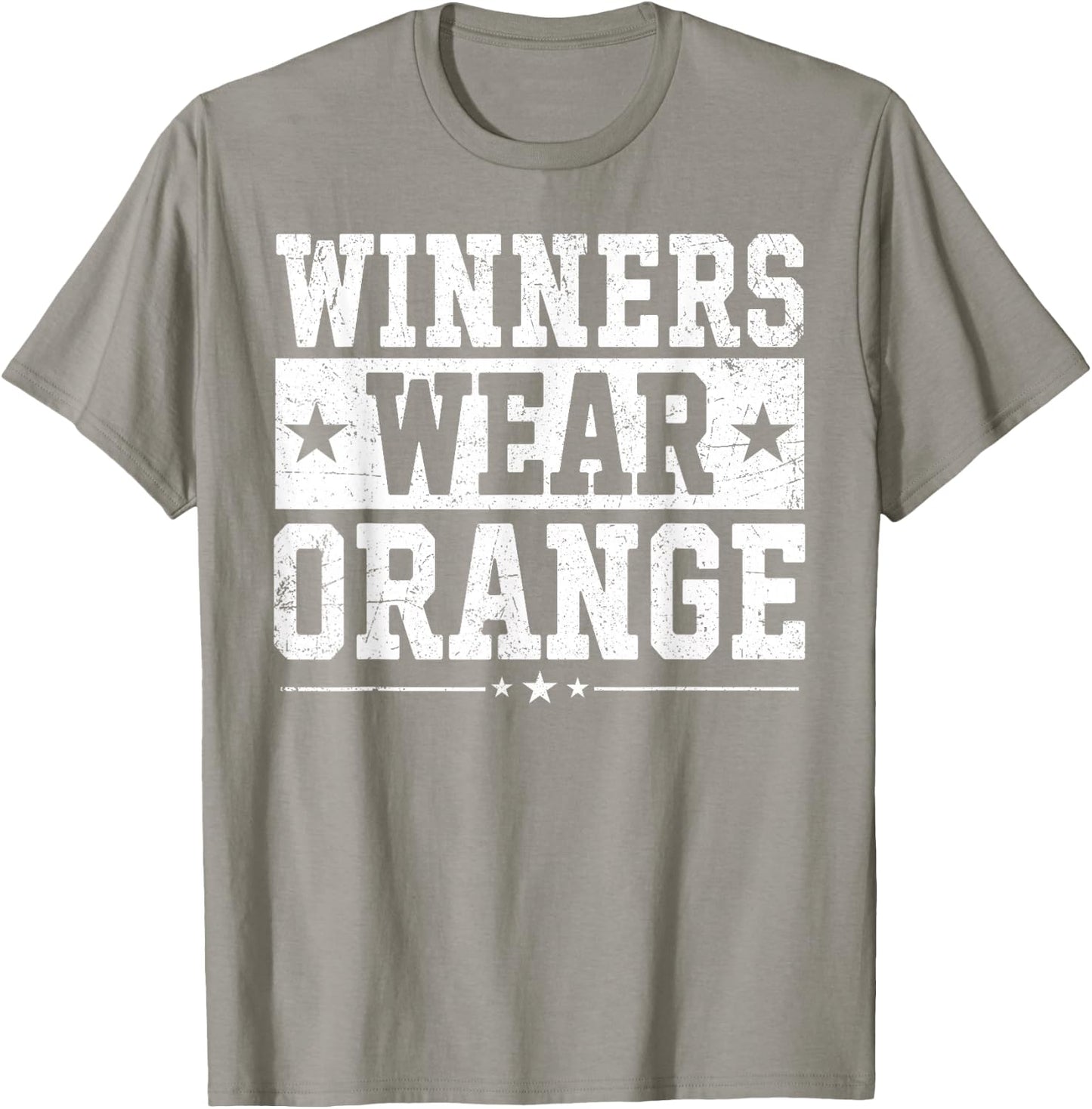 Winners Wear Orange Color War Camp Team Game Competition T-Shirt - T-Shirt | Sand