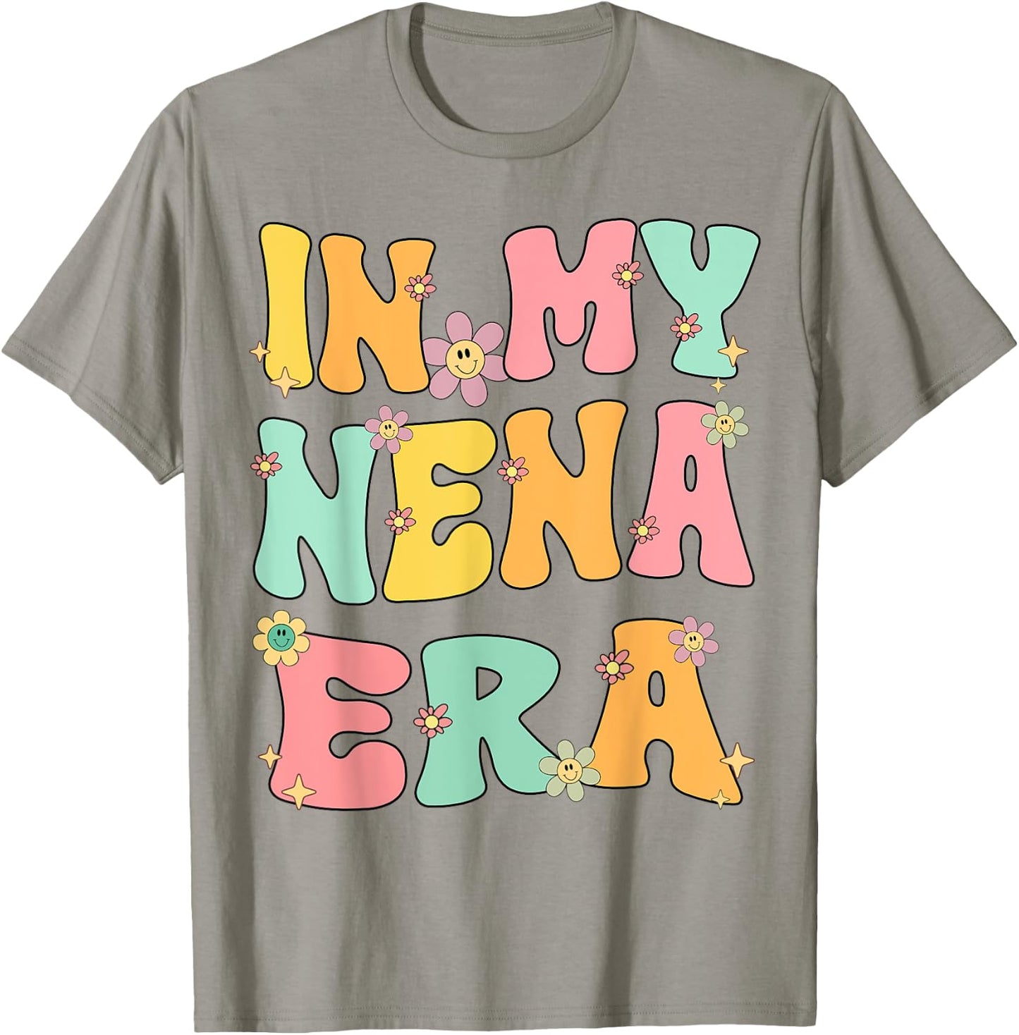 In My Nena Era Retro Groovy Nena Grandma Mothers day Cute T-Shirt - T-Shirt | Sand