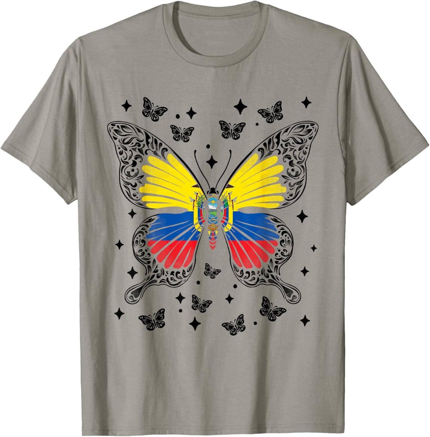 Ecuadorian Butterfly Ecuador T-Shirt - T-Shirt | Sand