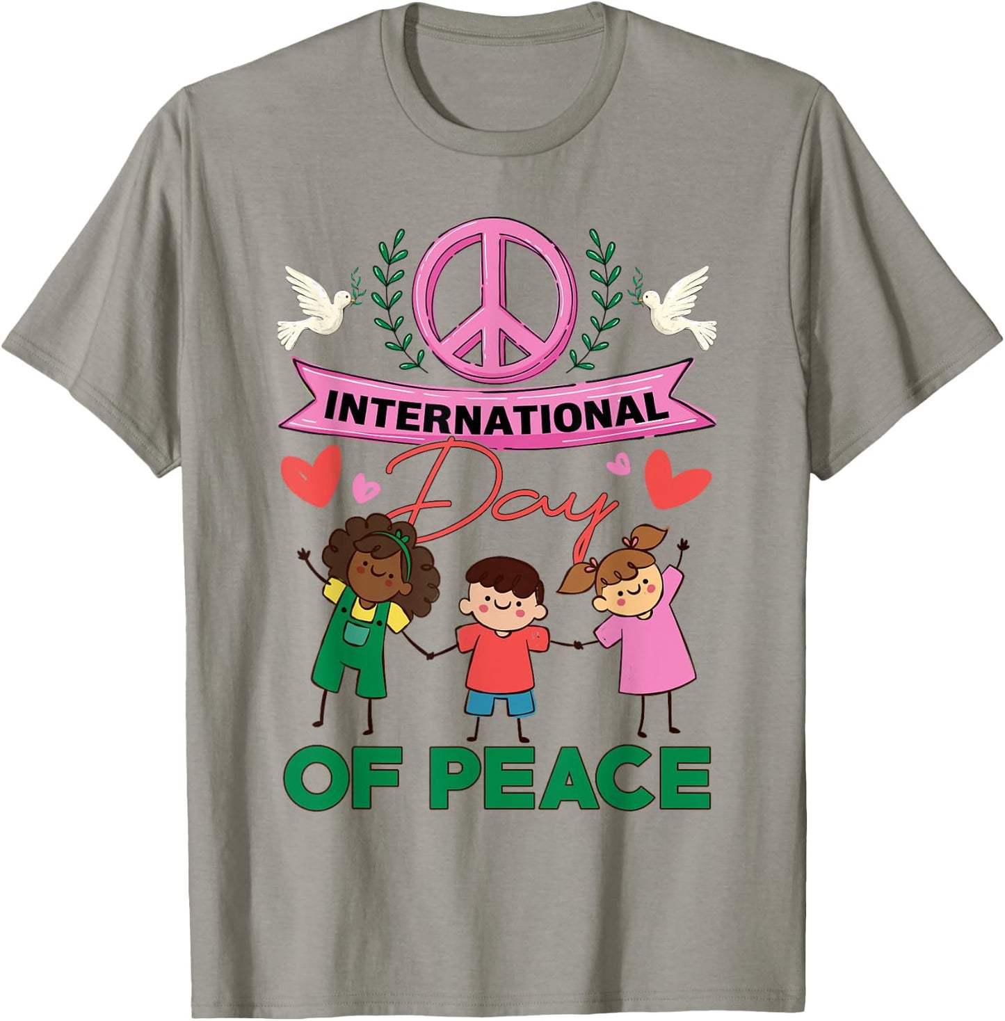 International Day Of Peace World Peace Day September 21 Kids T-Shirt - T-Shirt | Sand