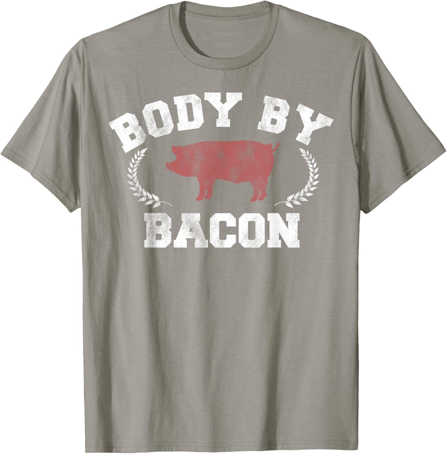 Body By Bacon Pig Vintage Collegiate T-Shirt - T-Shirt | Sand