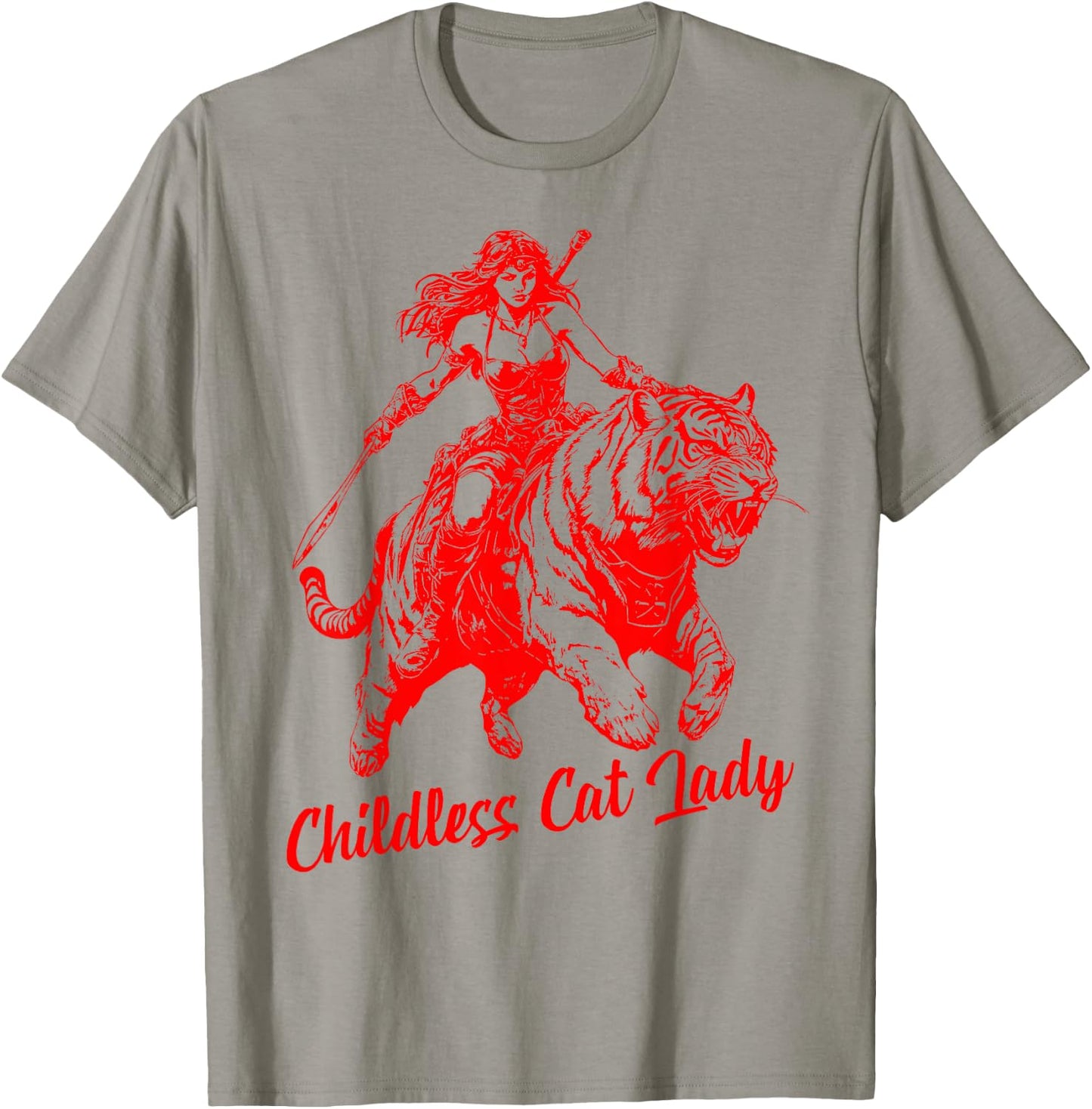 Childless Cat Lady Kamala Harris President 2024 Women Kamala T-Shirt - T-Shirt | Sand