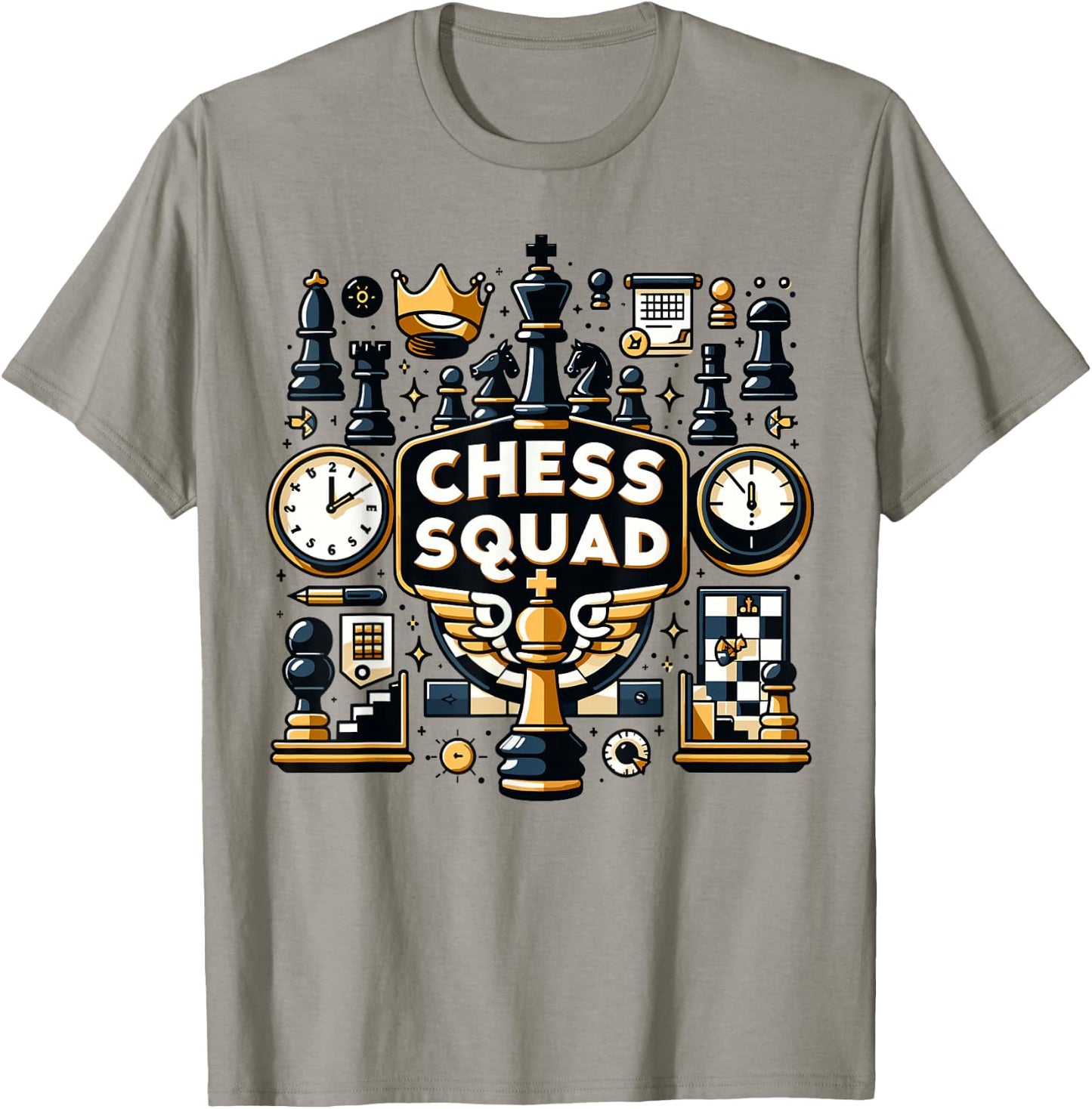 Chess Club Squad | Chess Design for Chess Player T-Shirt - T-Shirt | Sand