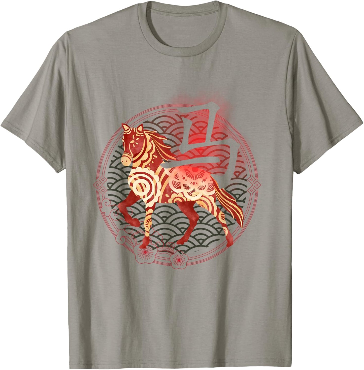 Chinese Lunar New Year Of The Horse 2026 Vietnamese Tet T-Shirt - T-Shirt | Sand
