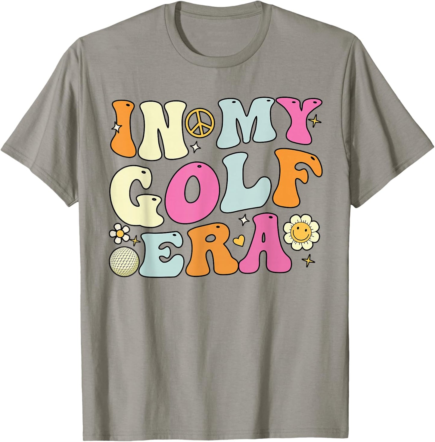 In My Golf Era, Cute Groovy Golf Player T-Shirt - T-Shirt | Sand