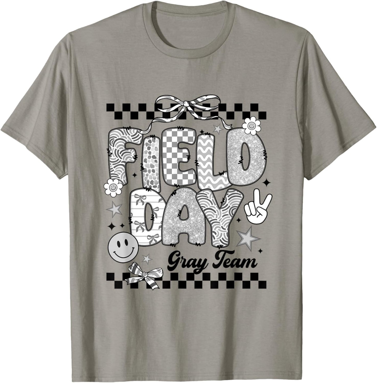 Gray Team Field Day 2026 Let The Games Begin Teacher Kids T-Shirt - T-Shirt | Sand