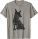 Dog Abstract Motif Drawing Artwork Animal Dog Women Kids T-Shirt - T-Shirt | Sand