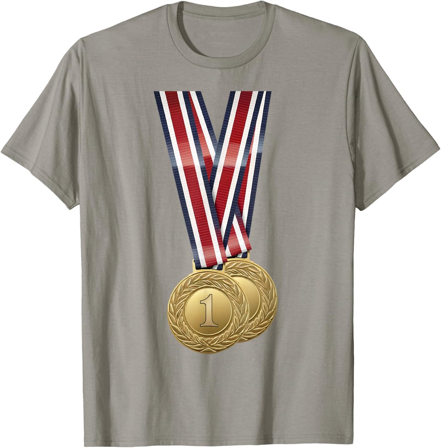 USA Sports Shirt Medal for Winners Champions USA Gifts T-Shirt - T-Shirt | Sand