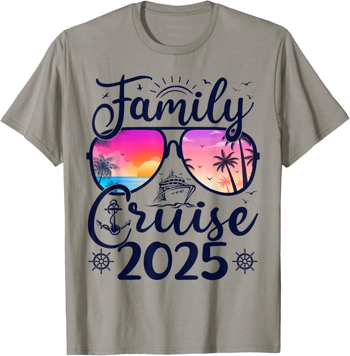 Family Cruise 2025 Summer Vacation Matching Family Cruise Men Women Kids T-Shirt - T-Shirt | Sand
