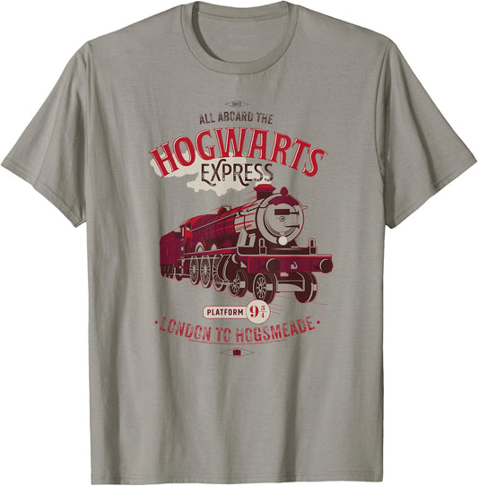 Harry Potter Hogwarts Express London to Hogsmeade T-Shirt - T-Shirt | Sand