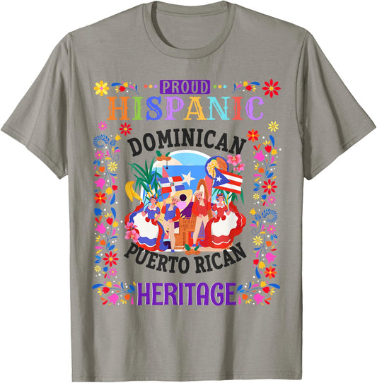 Dominican & Puerto Rican Flag Outfit Idea For Kids Dominican T-Shirt - T-Shirt | Sand