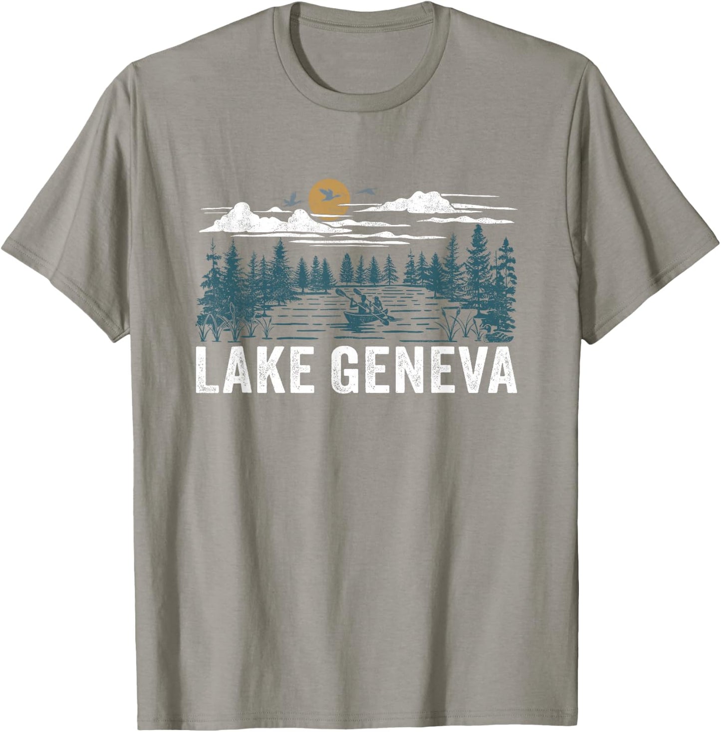 Lake Geneva Wisconsin T-Shirt - T-Shirt | Sand
