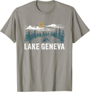 Lake Geneva Wisconsin T-Shirt - T-Shirt | Sand