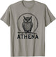 Athena Owl Symbol Greek Goddess Athena T-Shirt - T-Shirt | Sand