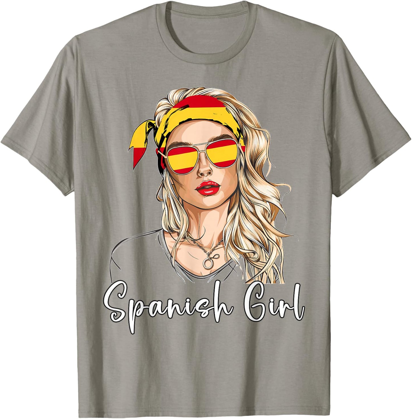 Spanish Flag Outfit for Woman Products Girl Spain T-Shirt - T-Shirt | Sand