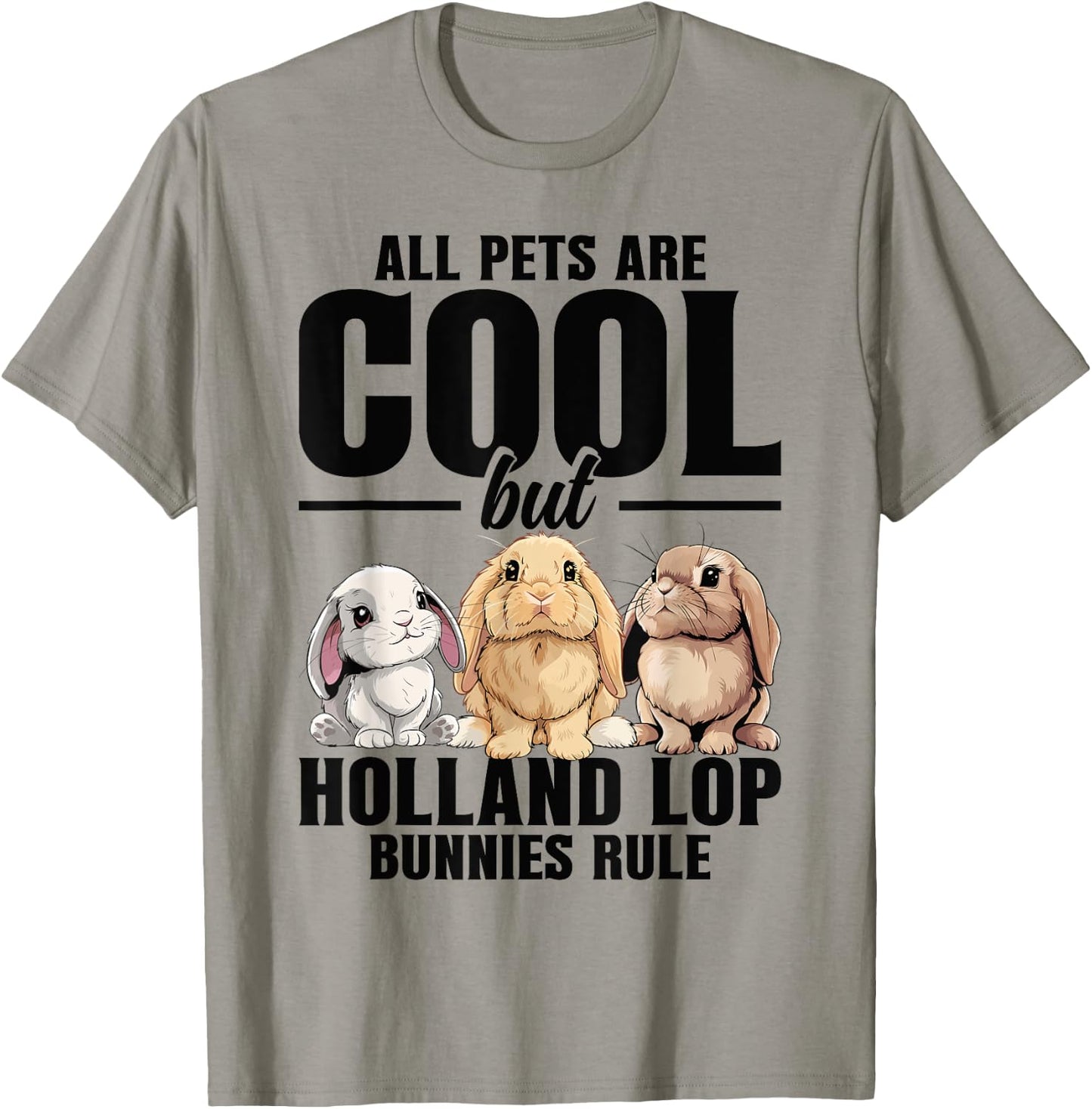 Holland Lop Bunny Costume Bunny Food Holland Lop Bunny T-Shirt - T-Shirt | Sand