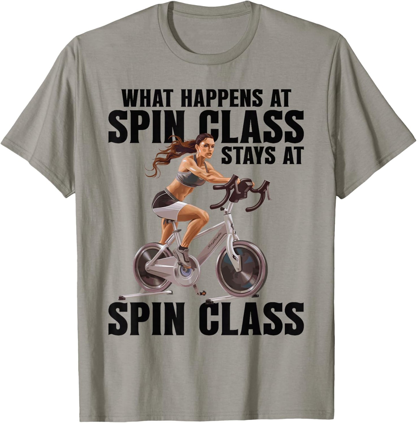 Indoor Cycling Spin Instructor Workout Spinning Spin Class T-Shirt - T-Shirt | Sand