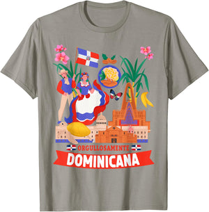 Dominican Republic Flag Idea Republica Dominicana T-Shirt - T-Shirt | Sand