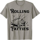 Rolling Fatties Funny Cat Lover & T-Shirt - T-Shirt | Sand
