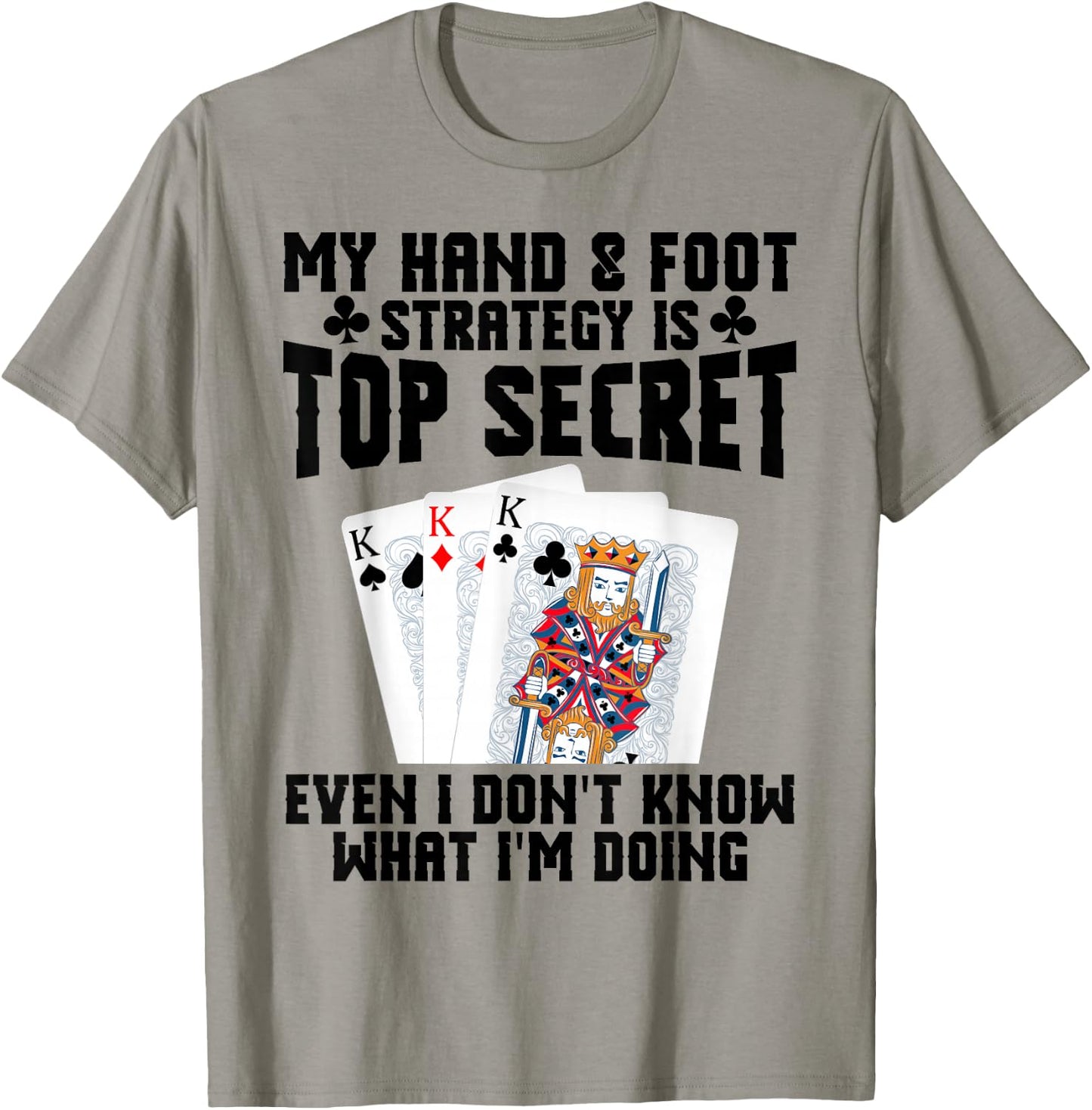 Hand&Foot Score Queen Card Game Set Player Hand and Foot T-Shirt - T-Shirt | Sand