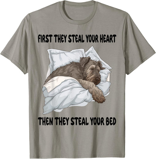 Irish Wolfhound Sleeping Pajamas Nightgown T-Shirt - T-Shirt | Sand