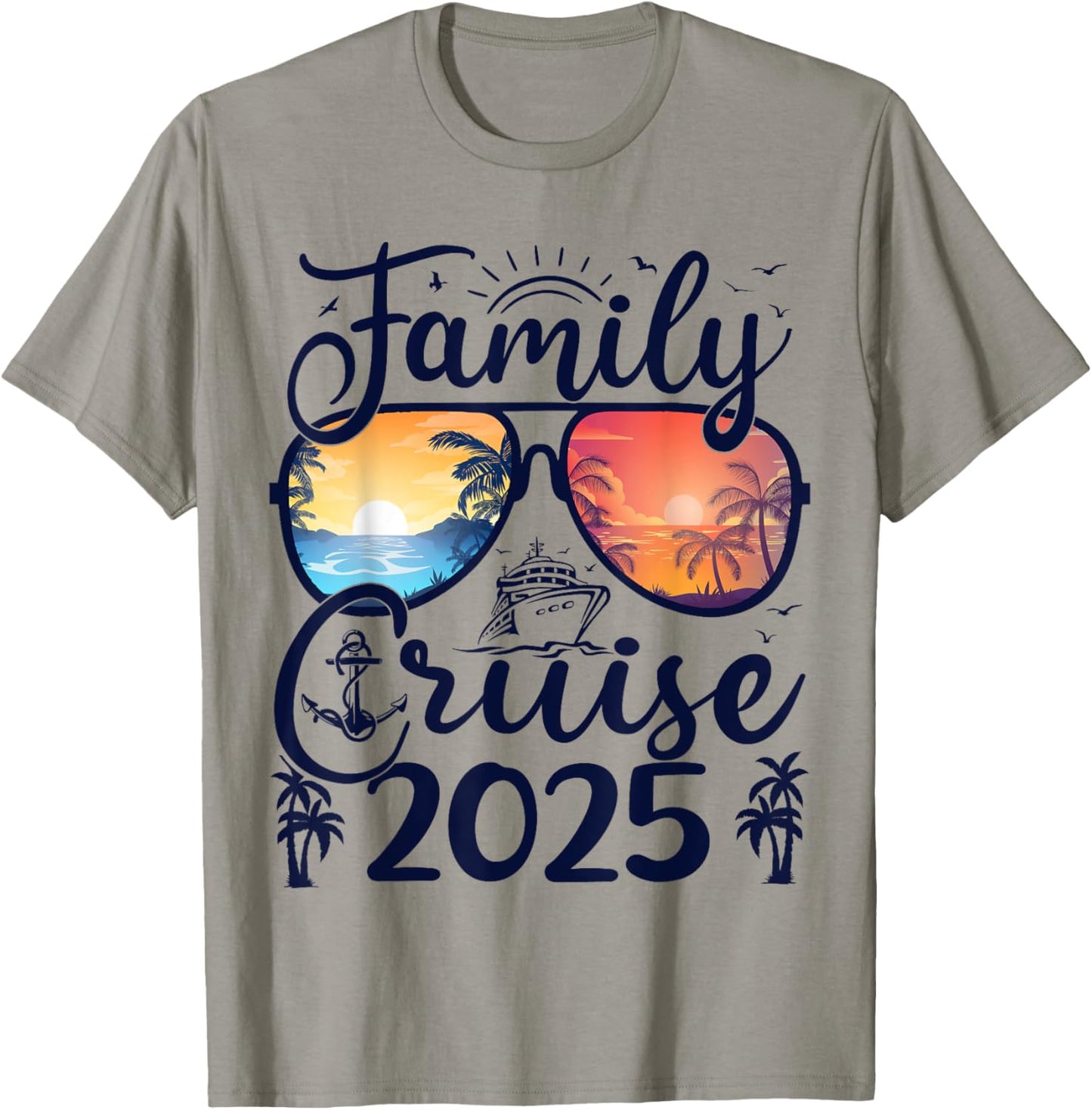 Family Cruise 2025 Summer Vacation Matching Family Cruise Women Kids T-Shirt - T-Shirt | Sand