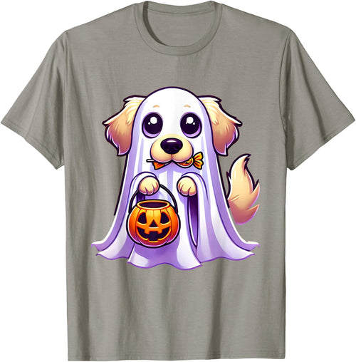 Golden Retriever Ghost Halloween Dog Men Women Kids