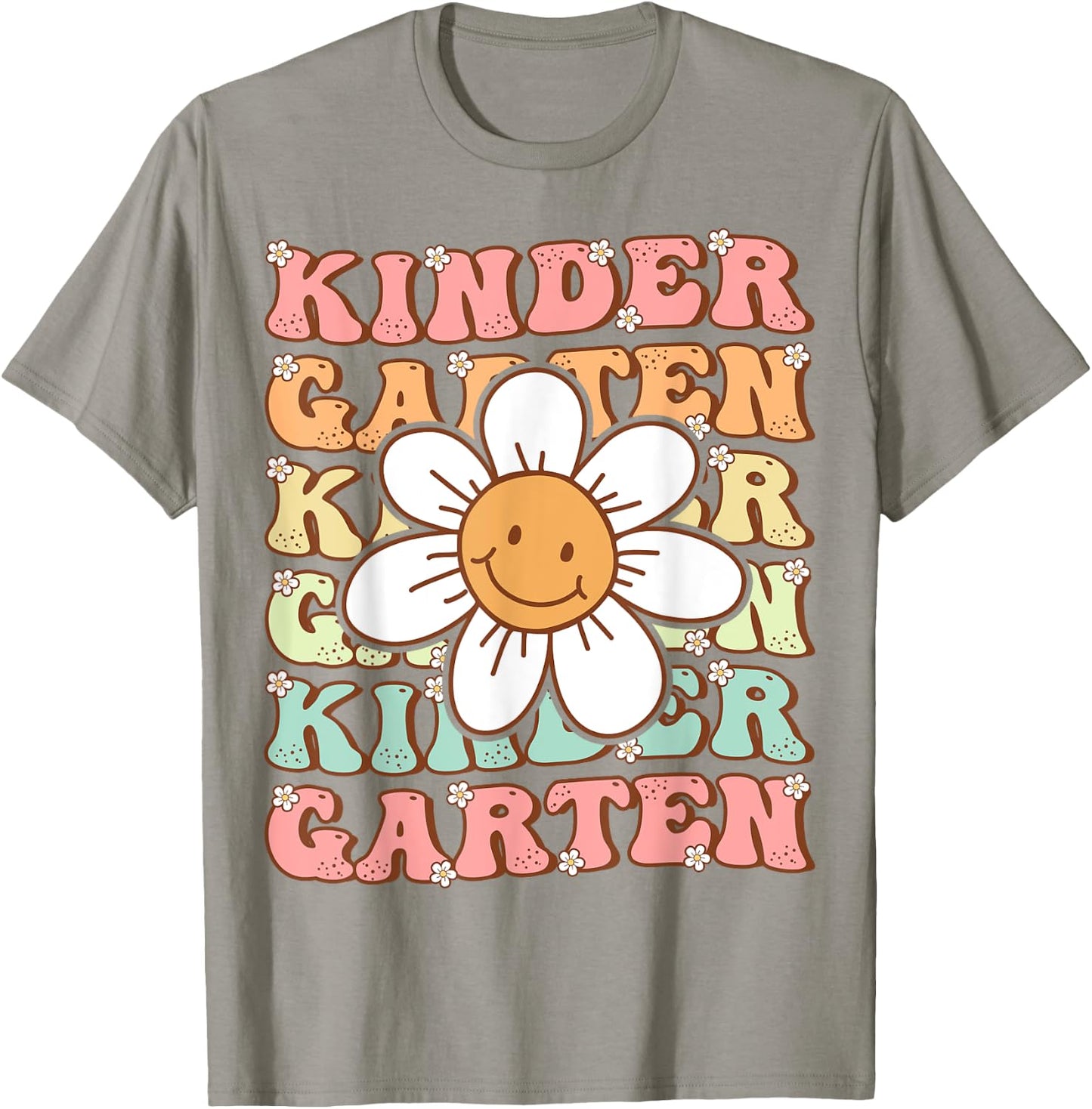 Groovy Kindergarten Back To School First Day of Kindergarten T-Shirt - T-Shirt | Sand